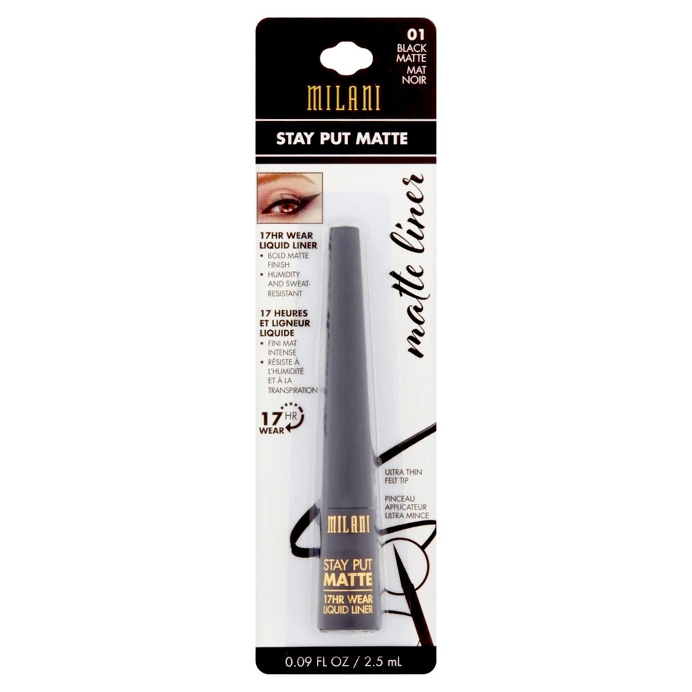 Stay Put Matte 17HR Wear Liquid Eyeliner -
Waterproof 0.09fl oz